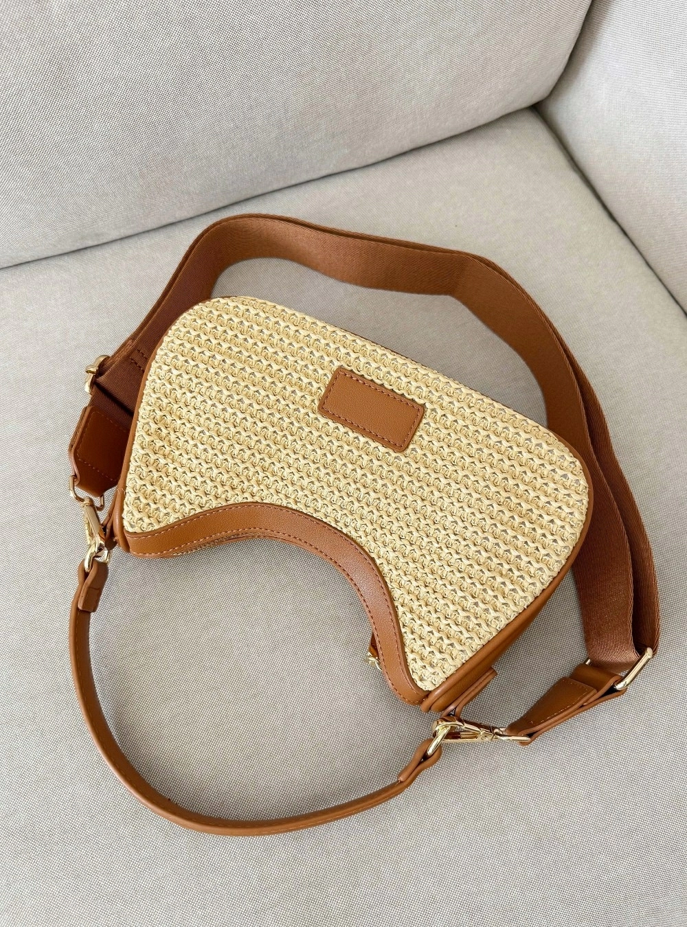 Bolso mano tejido trenzado Bolso mano tejido trenzado