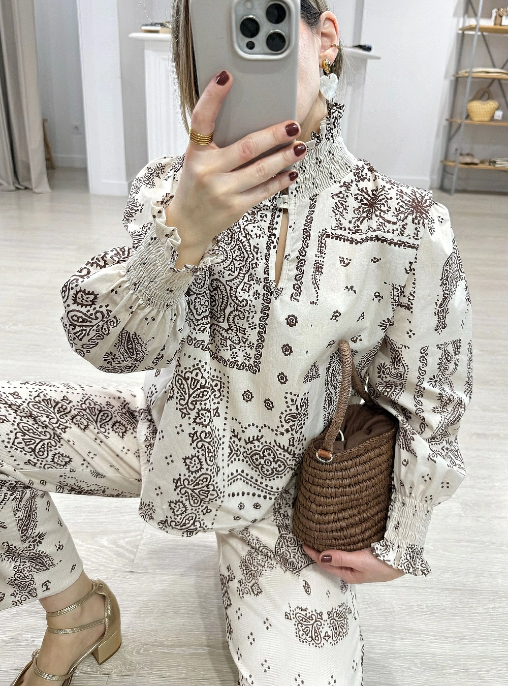 Bolso paper cesta un asa