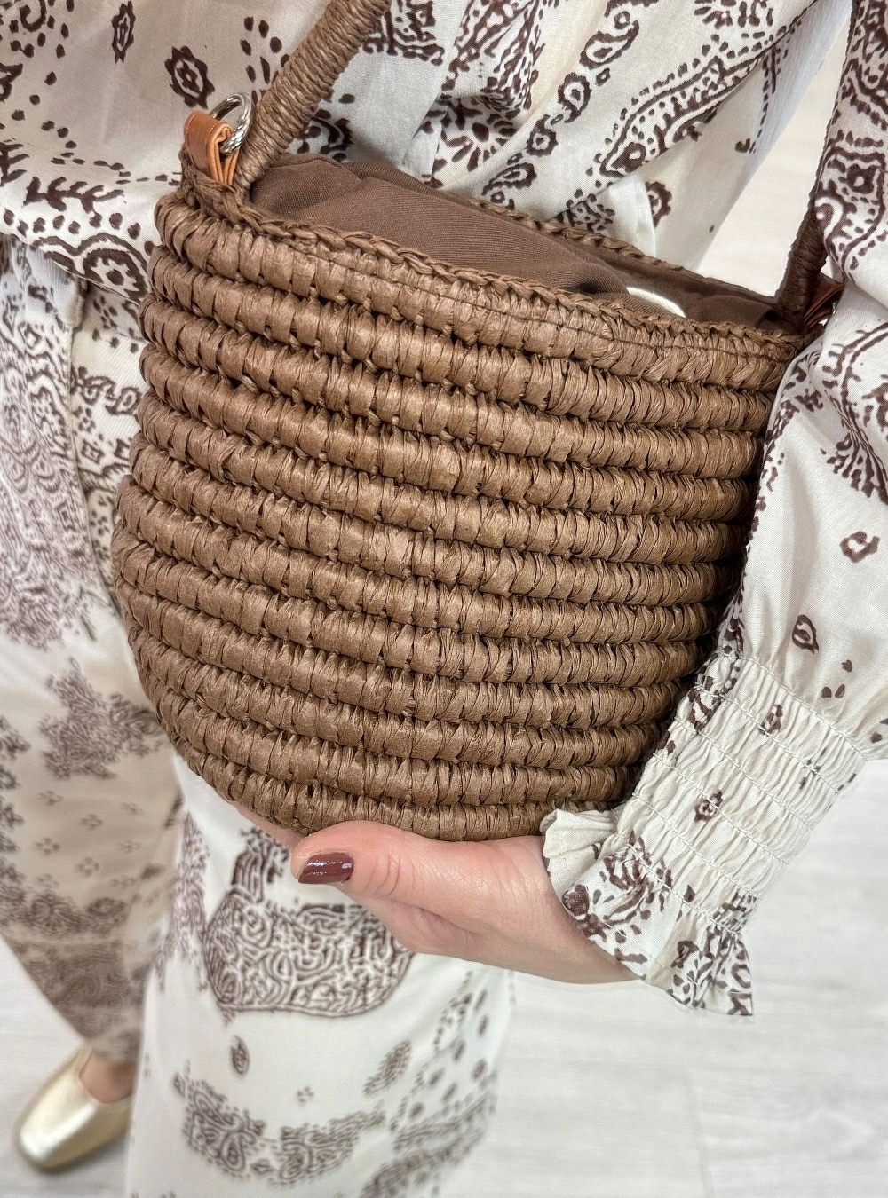 Bolso paper cesta un asa