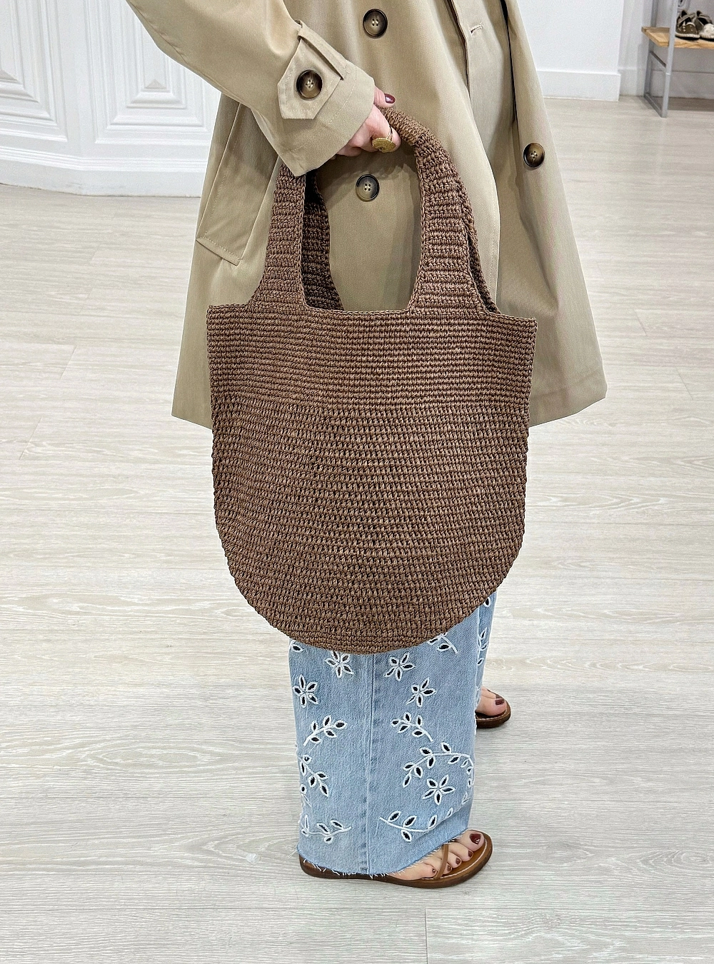 Bolso paper intreccio