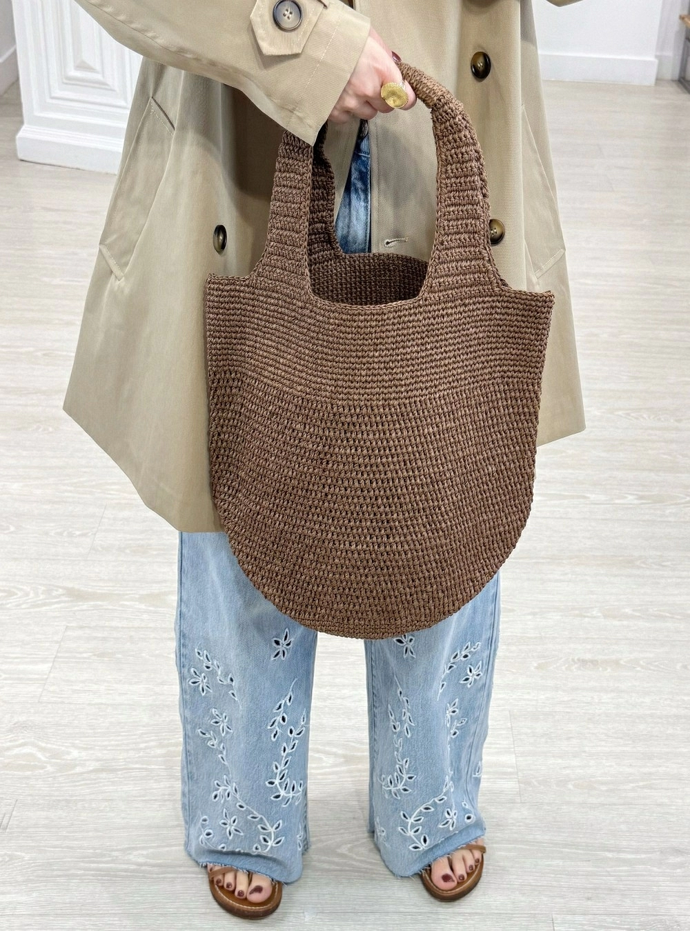 Bolso paper intreccio