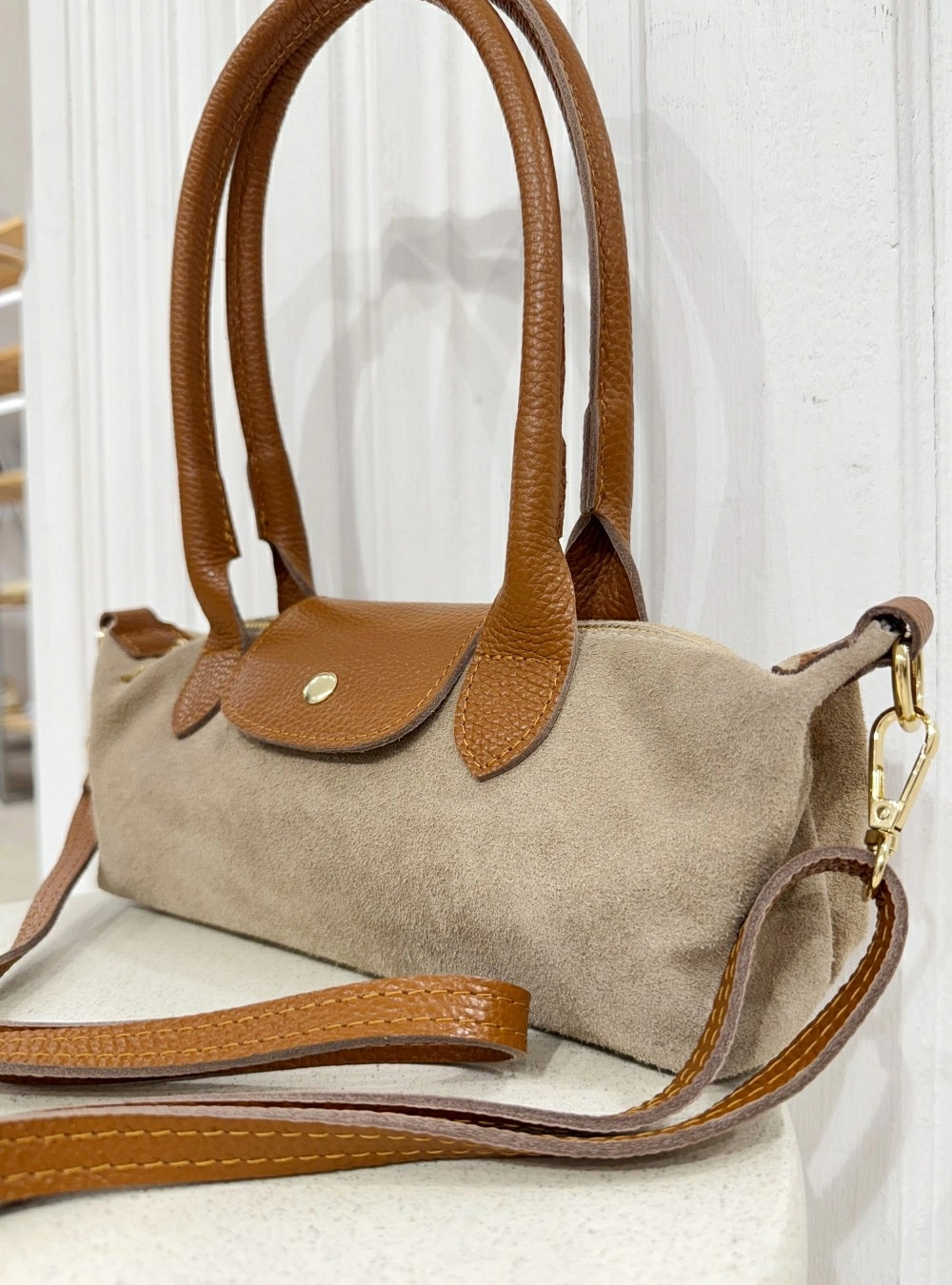 Bolso piel asa larga color Bolso piel asa larga color