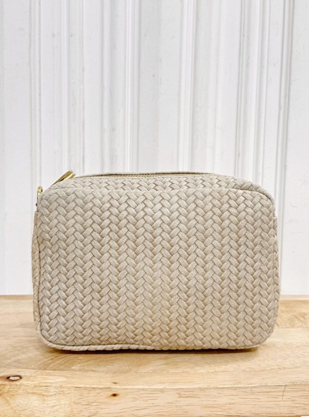 Bolso piel bandolera intreccio