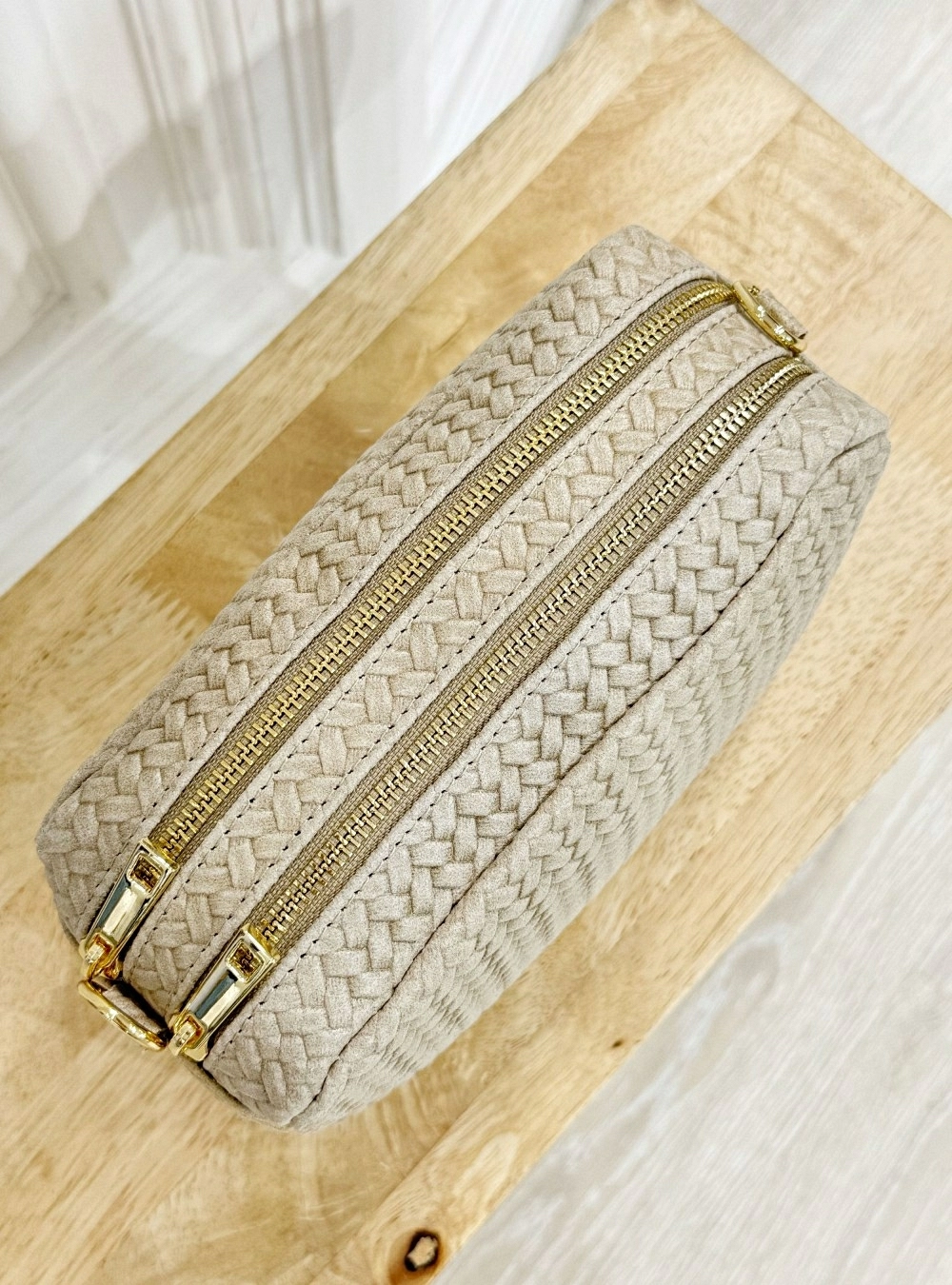 Bolso piel bandolera intreccio