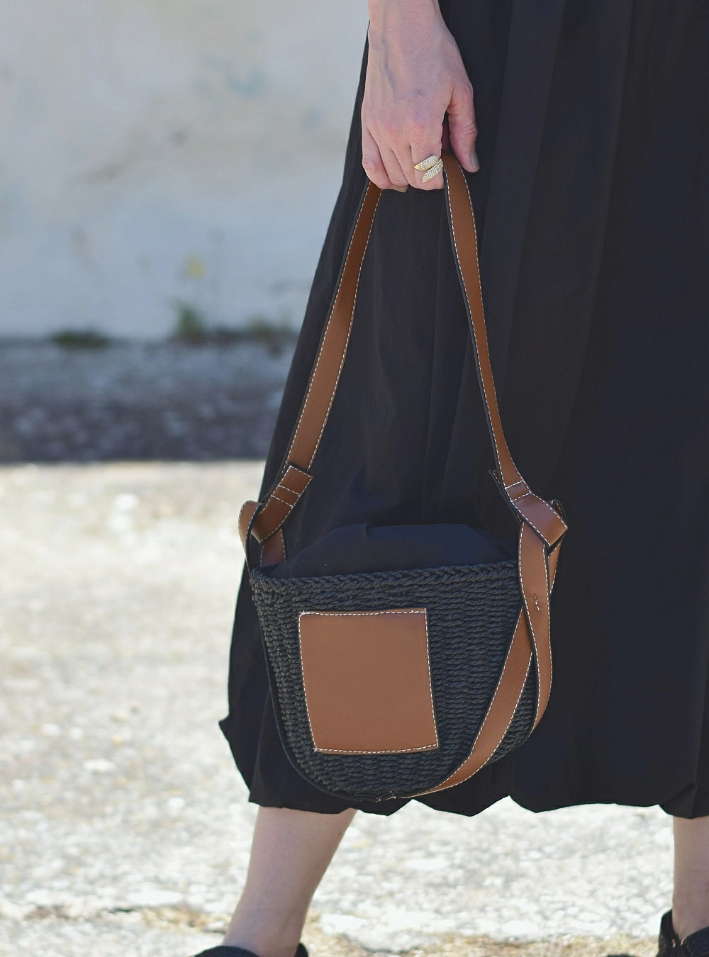 Bolso rafia saco