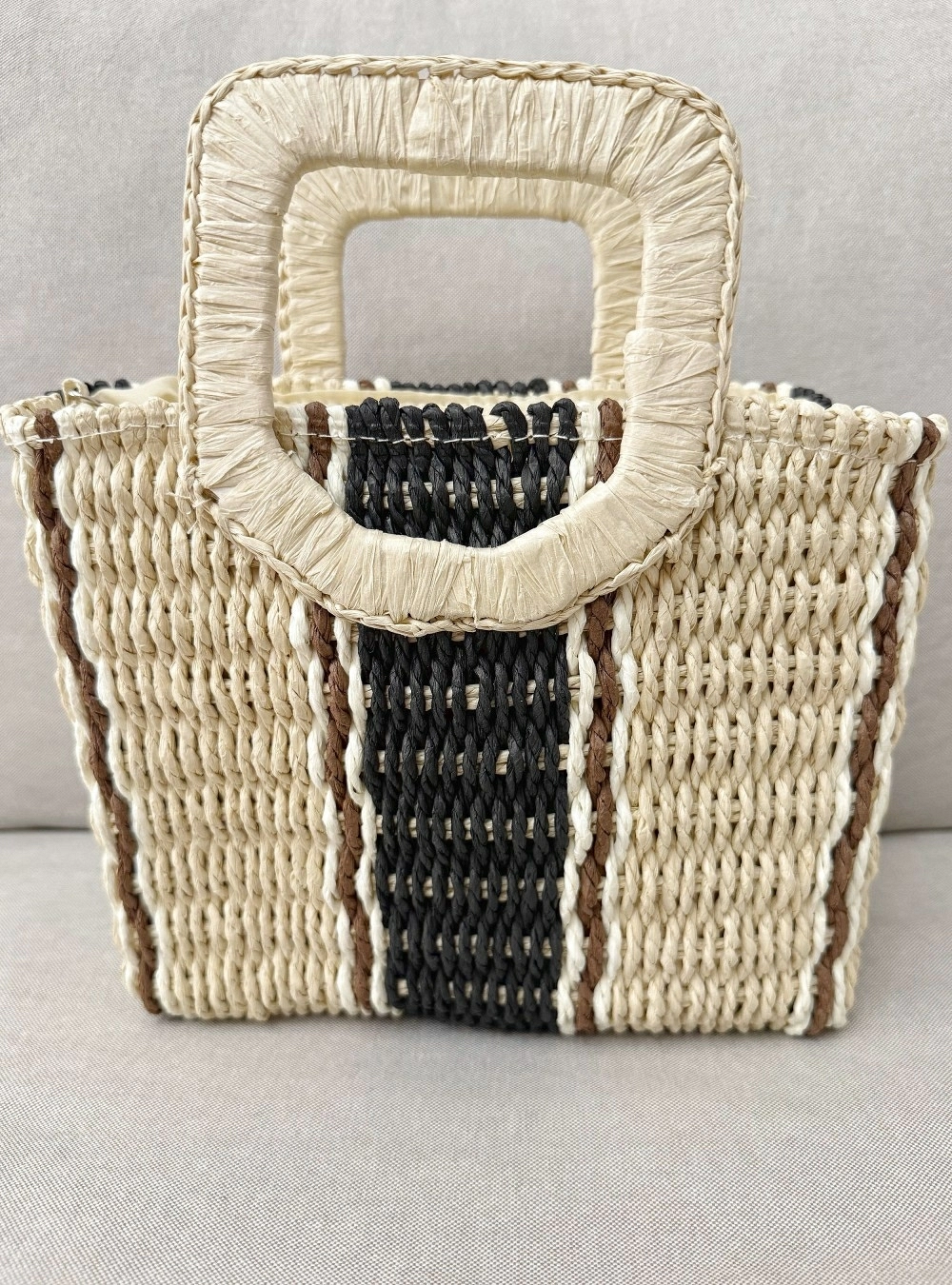 Bolso tote rafia pape