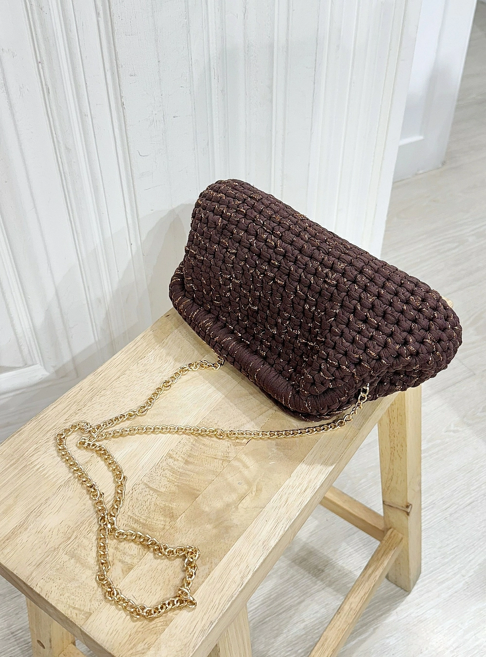 Bolso trenzado cierre monedero Bolso trenzado cierre monedero