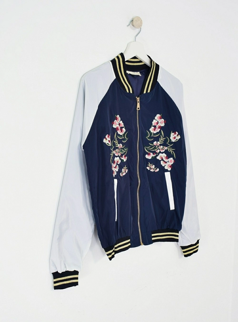 Bomber bordada cremallera