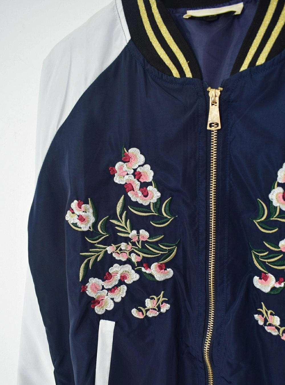 Bomber bordada cremallera