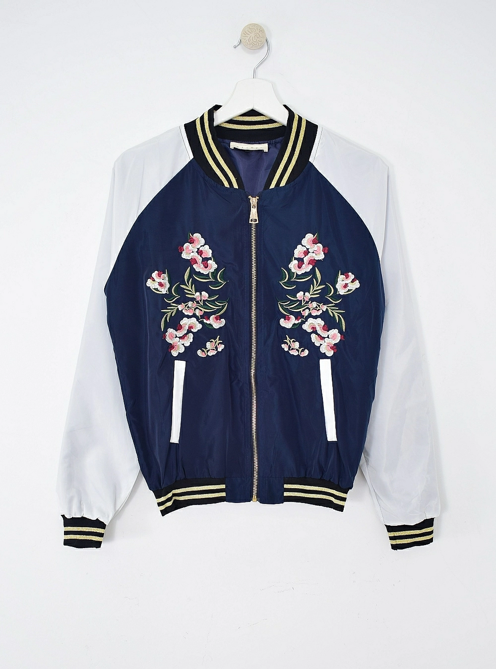 Bomber bordada cremallera