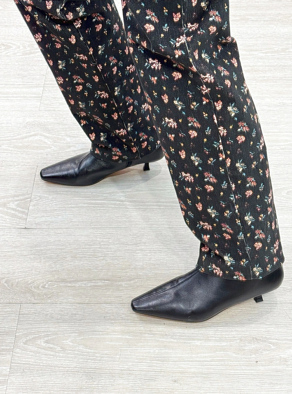 Bota alta tacón fino