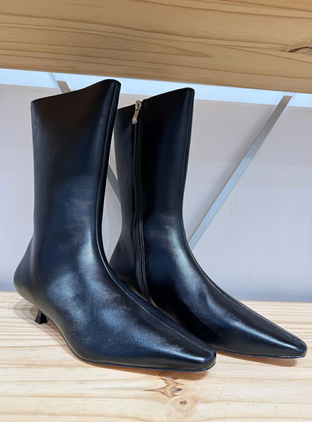 Bota alta tacón fino