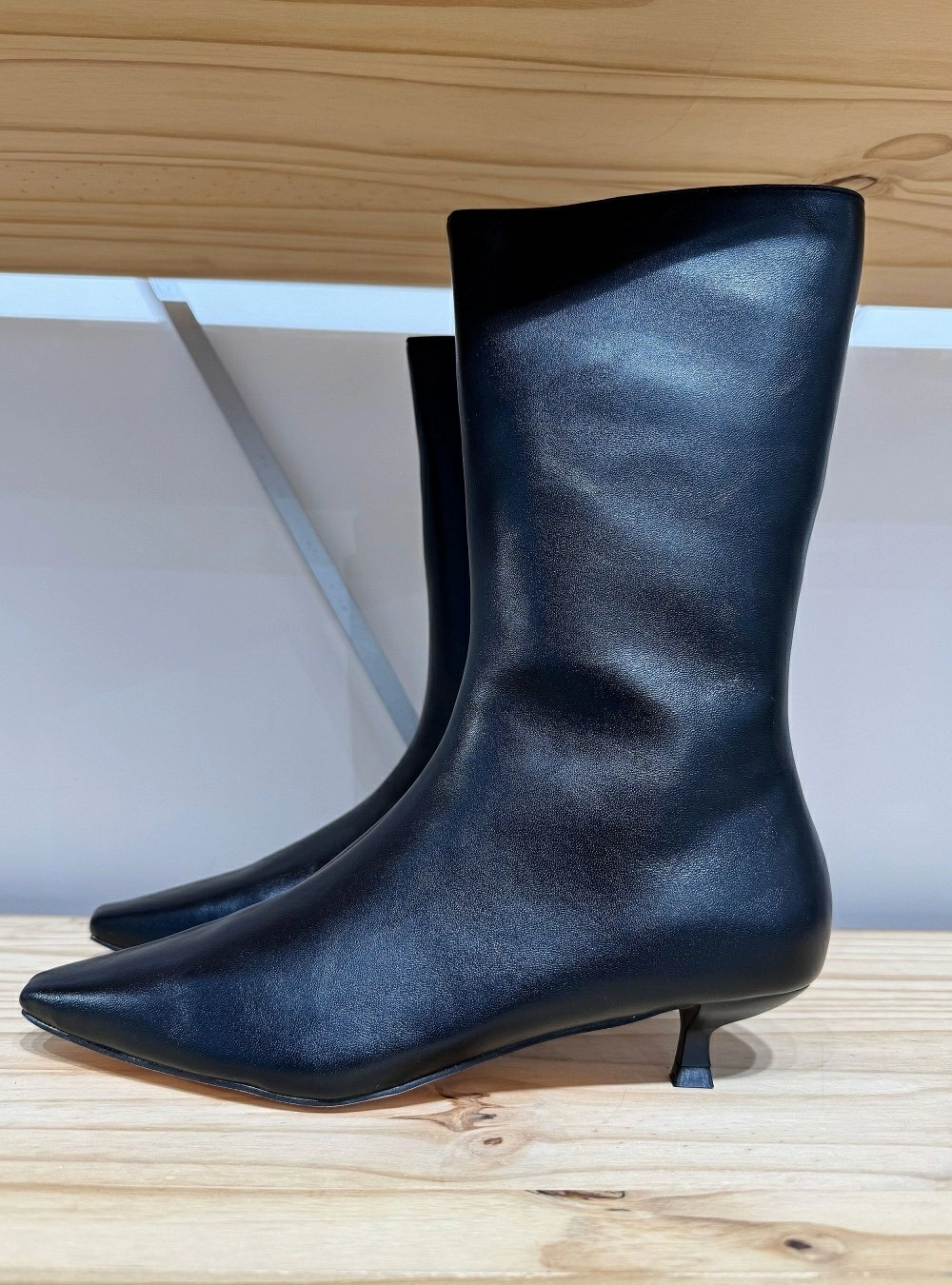 Bota alta tacón fino