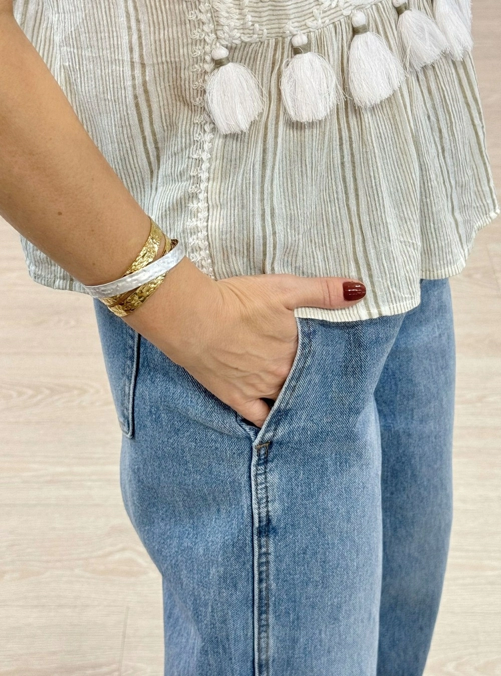 Brazalete 3 aros 1 lacado