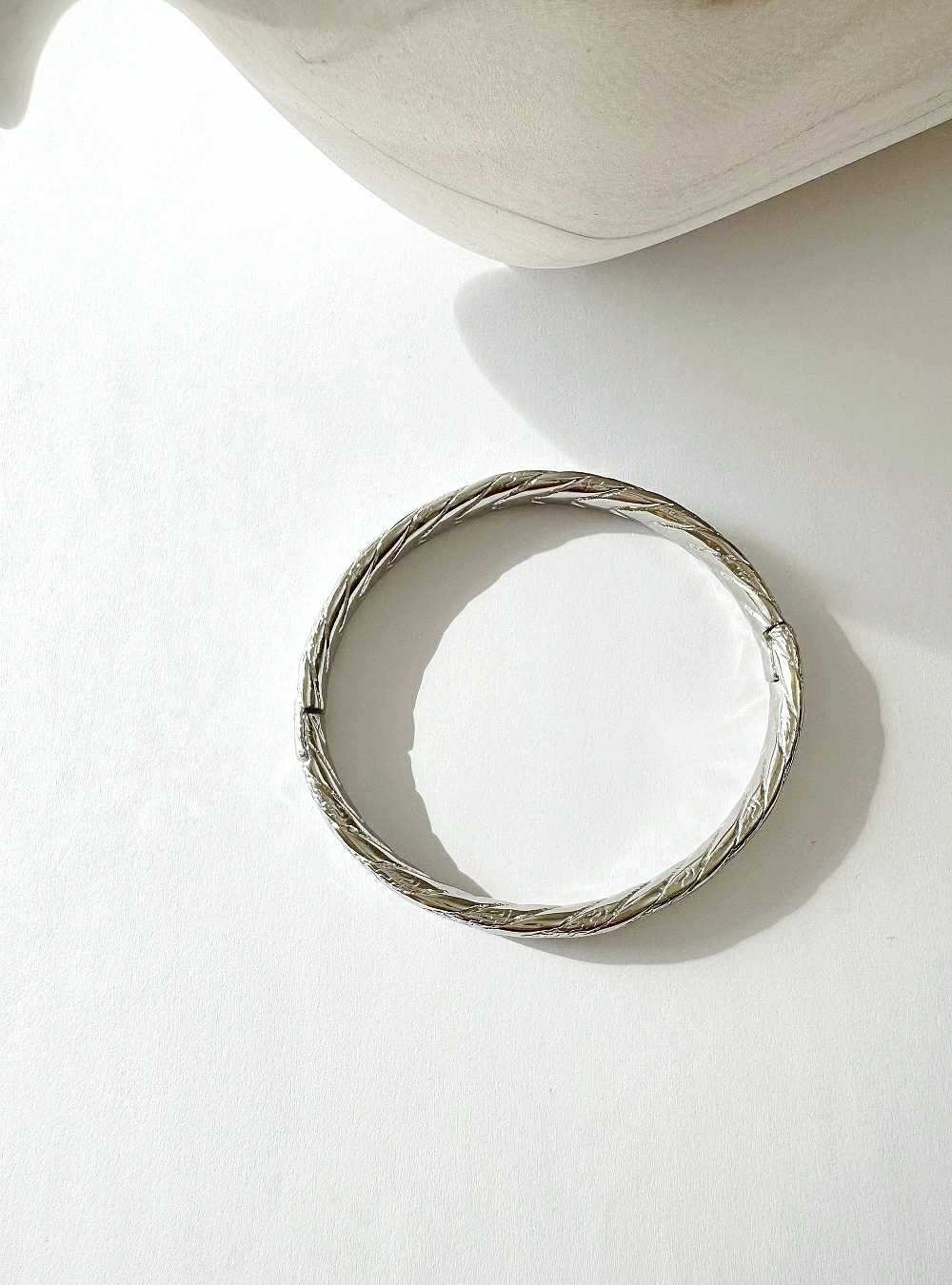 Brazalete acero trenza