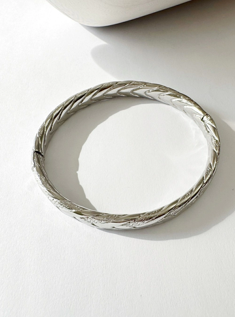 Brazalete acero trenza