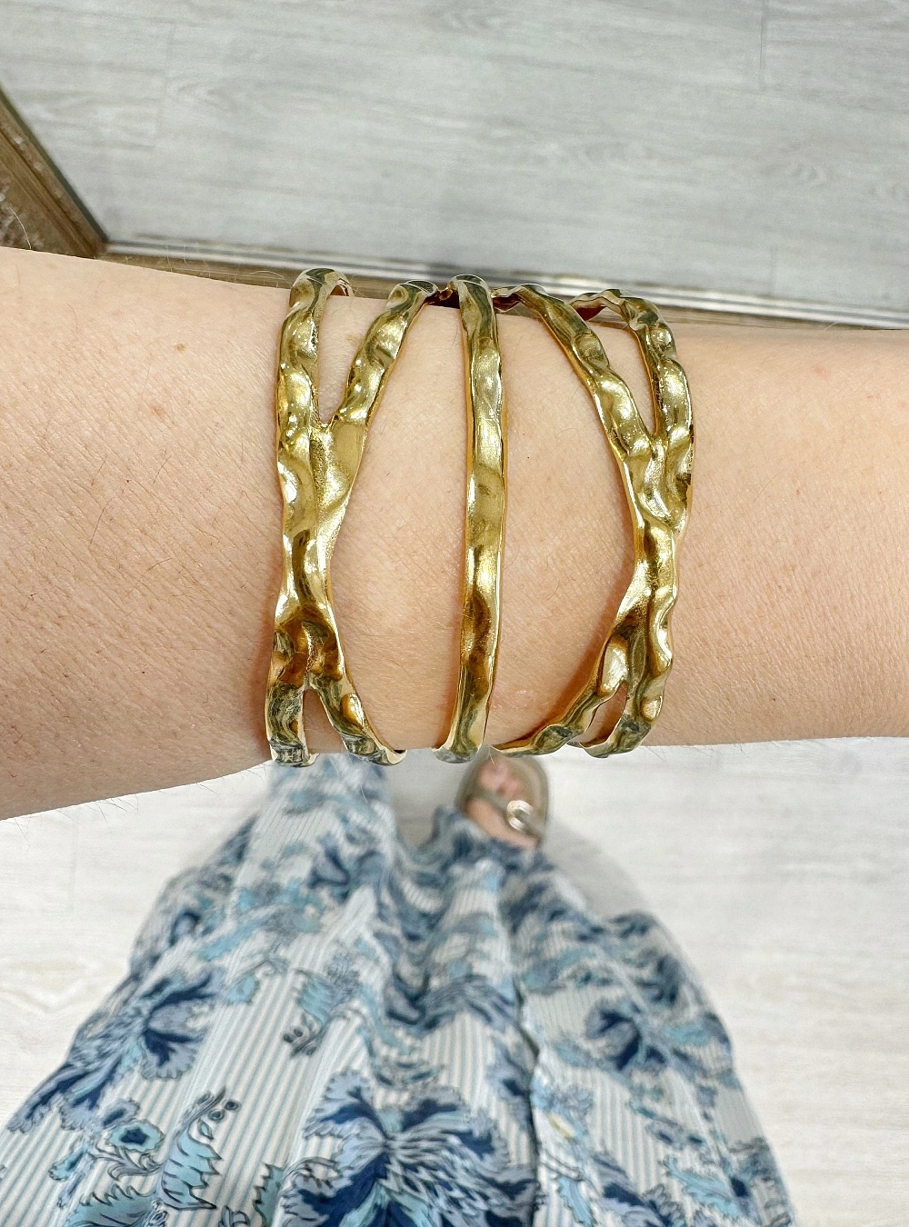 Brazalete aros rugosos
