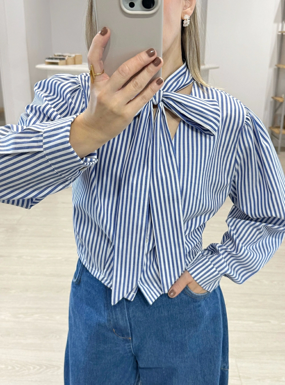 Camisa ml corta rayas