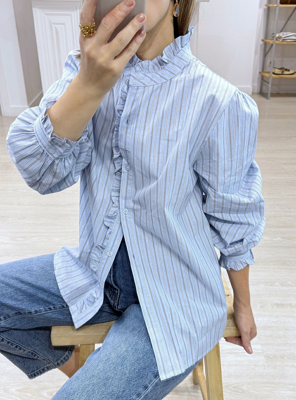 Camisa ml doble raya int color