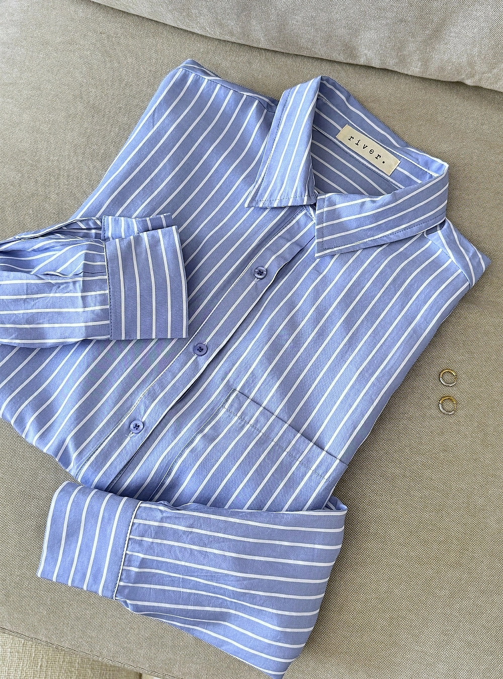 Camisa ml rayas y bolsillo