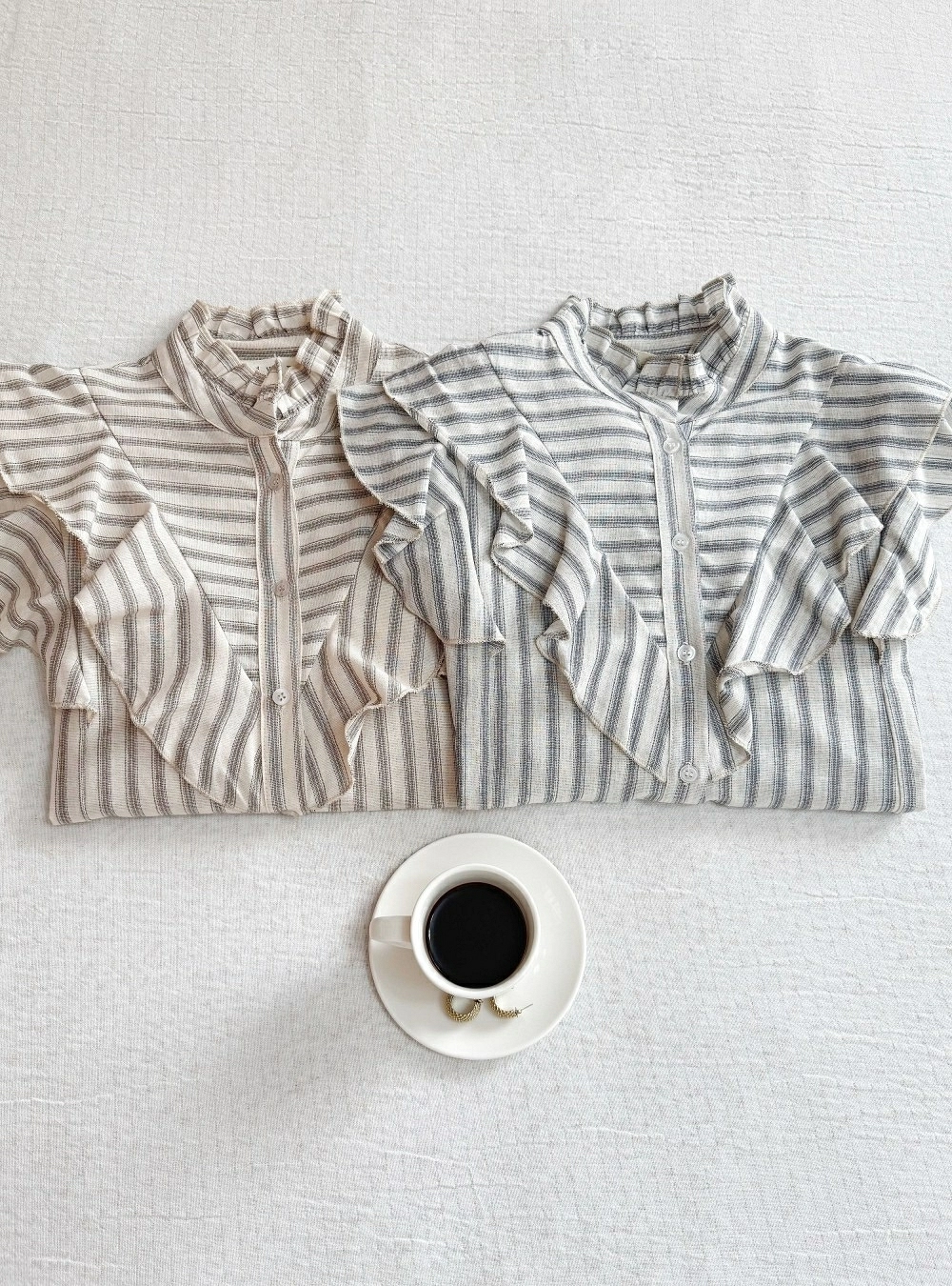 Camisa ml rayas y volantes V