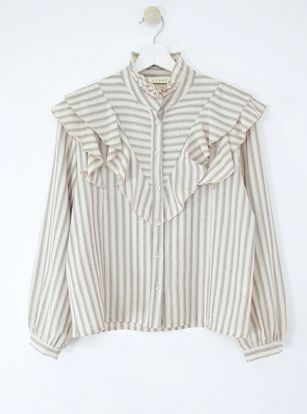 Camisa ml rayas y volantes V