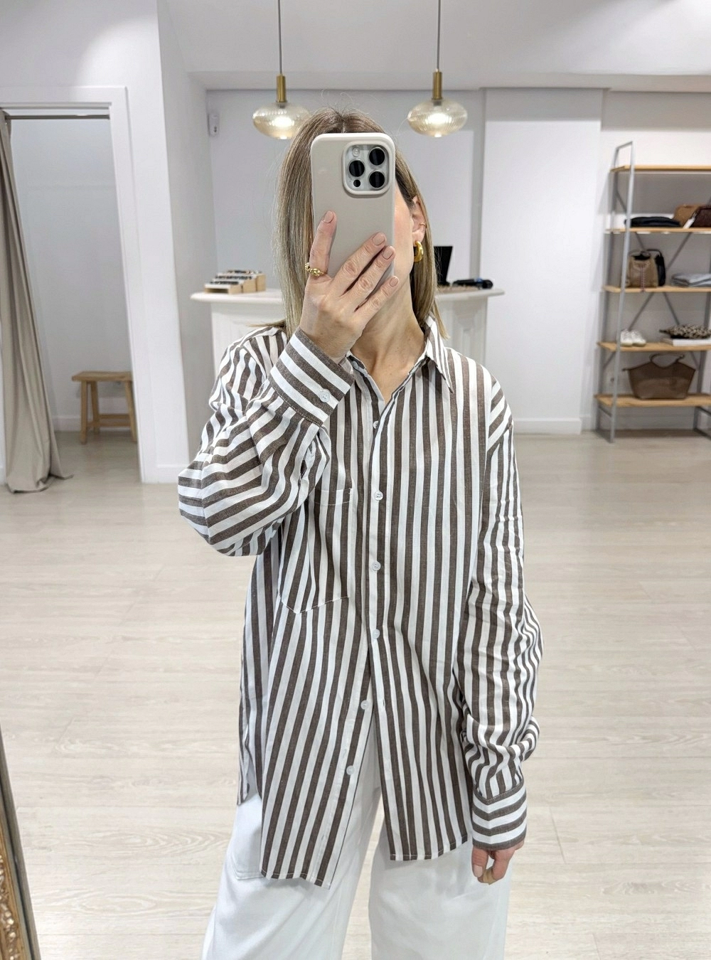 Camisa raya ancha Camisa raya ancha