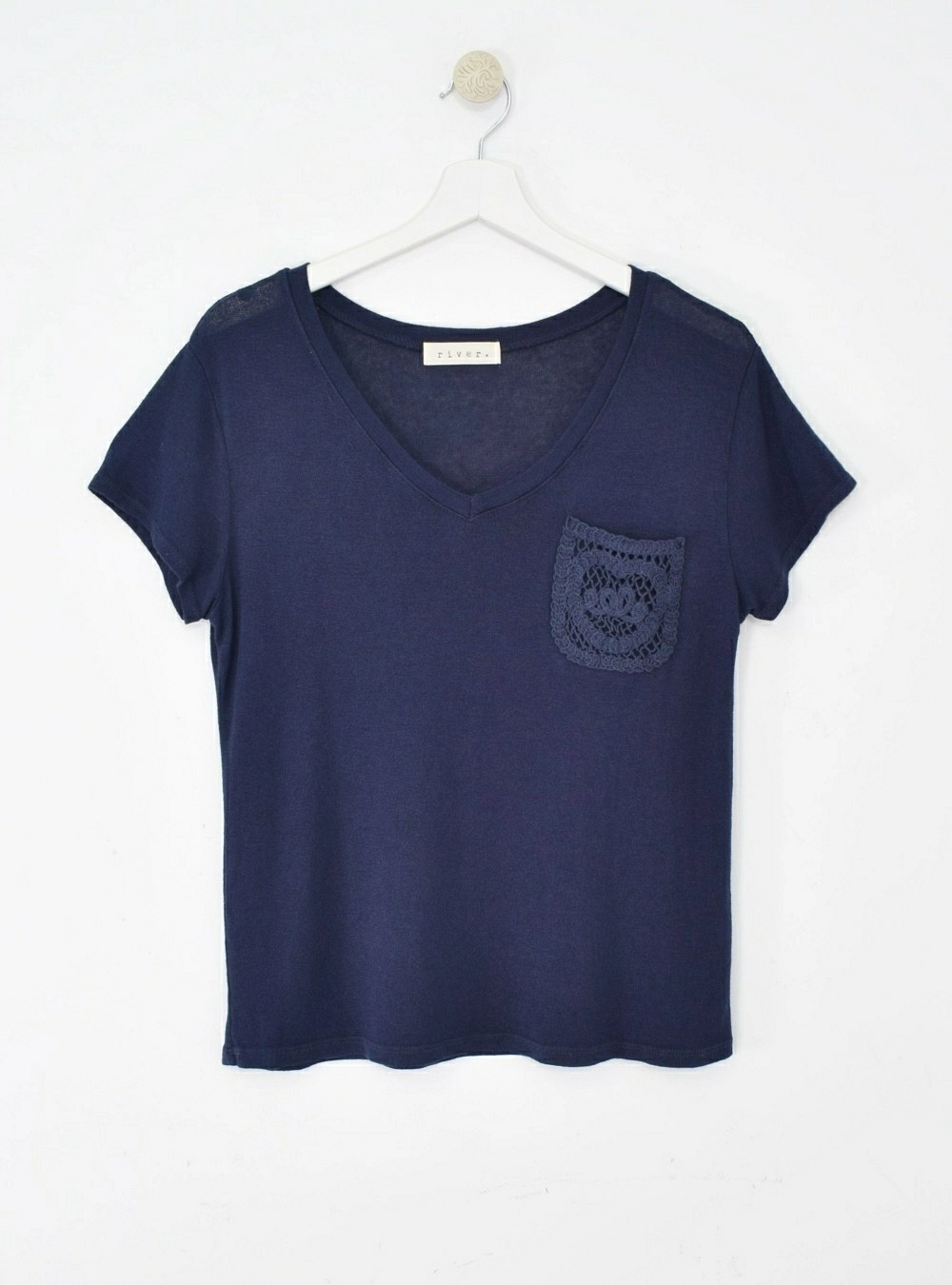 Camiseta mc bolsillo bordado Camiseta mc bolsillo bordado