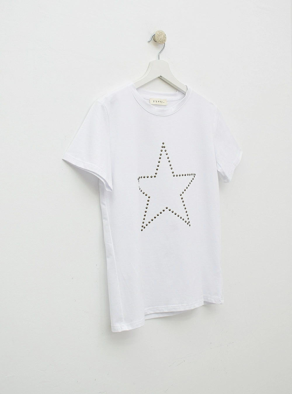 Camiseta mc estrella tachuelas