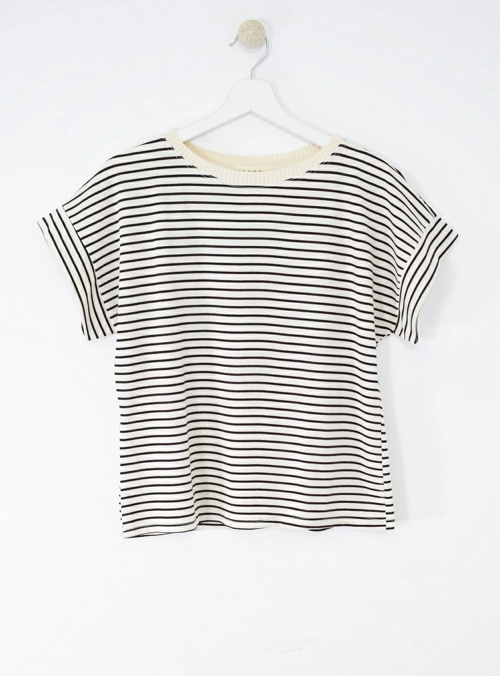 Camiseta mc punto rayas horiz