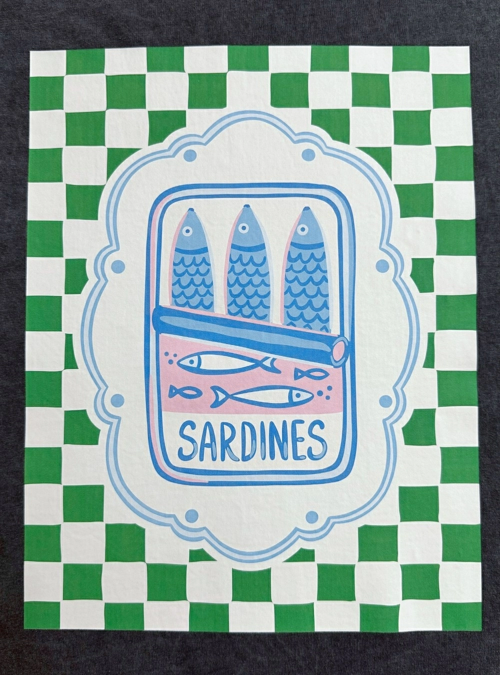 Camiseta mc Sardines tablero Camiseta mc Sardines tablero
