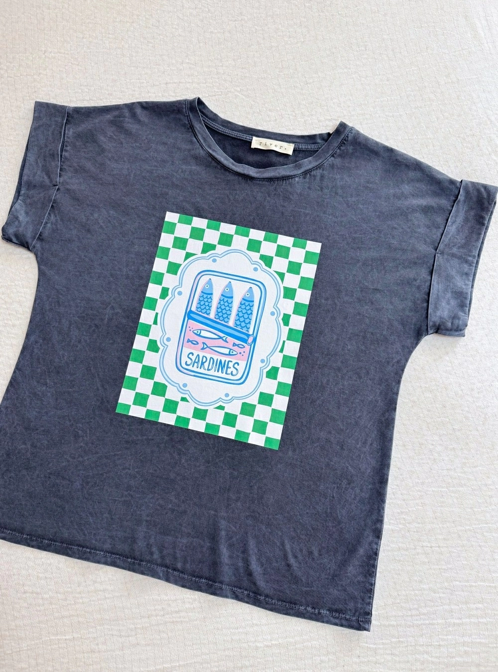 Camiseta mc Sardines tablero Camiseta mc Sardines tablero