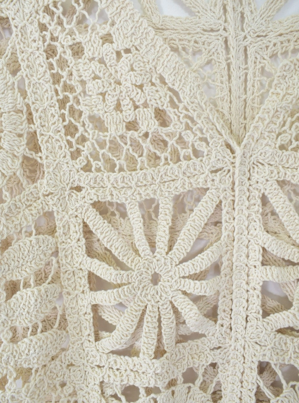 Chaleco crochet cuello V