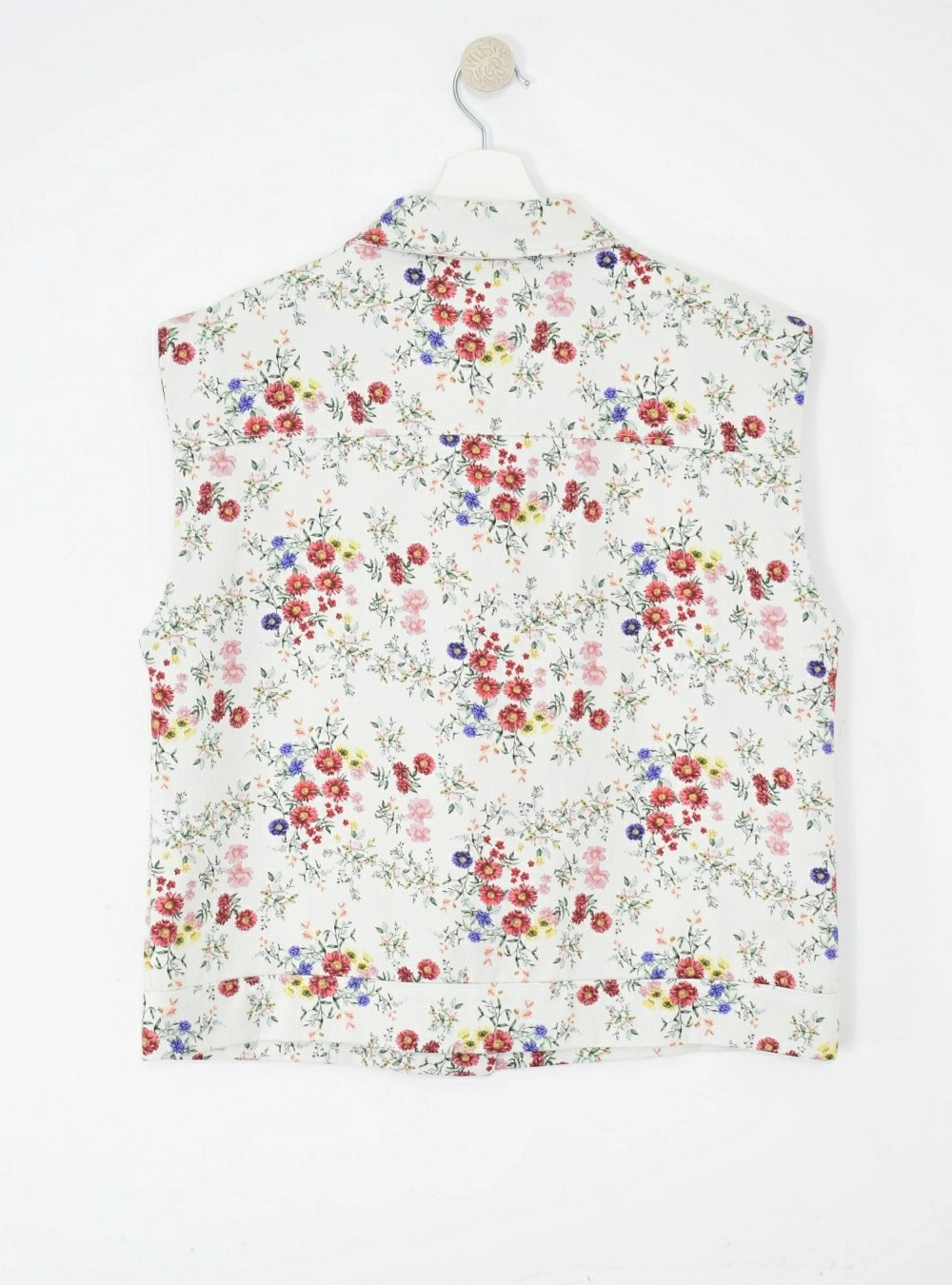 Chaleco estampado flores