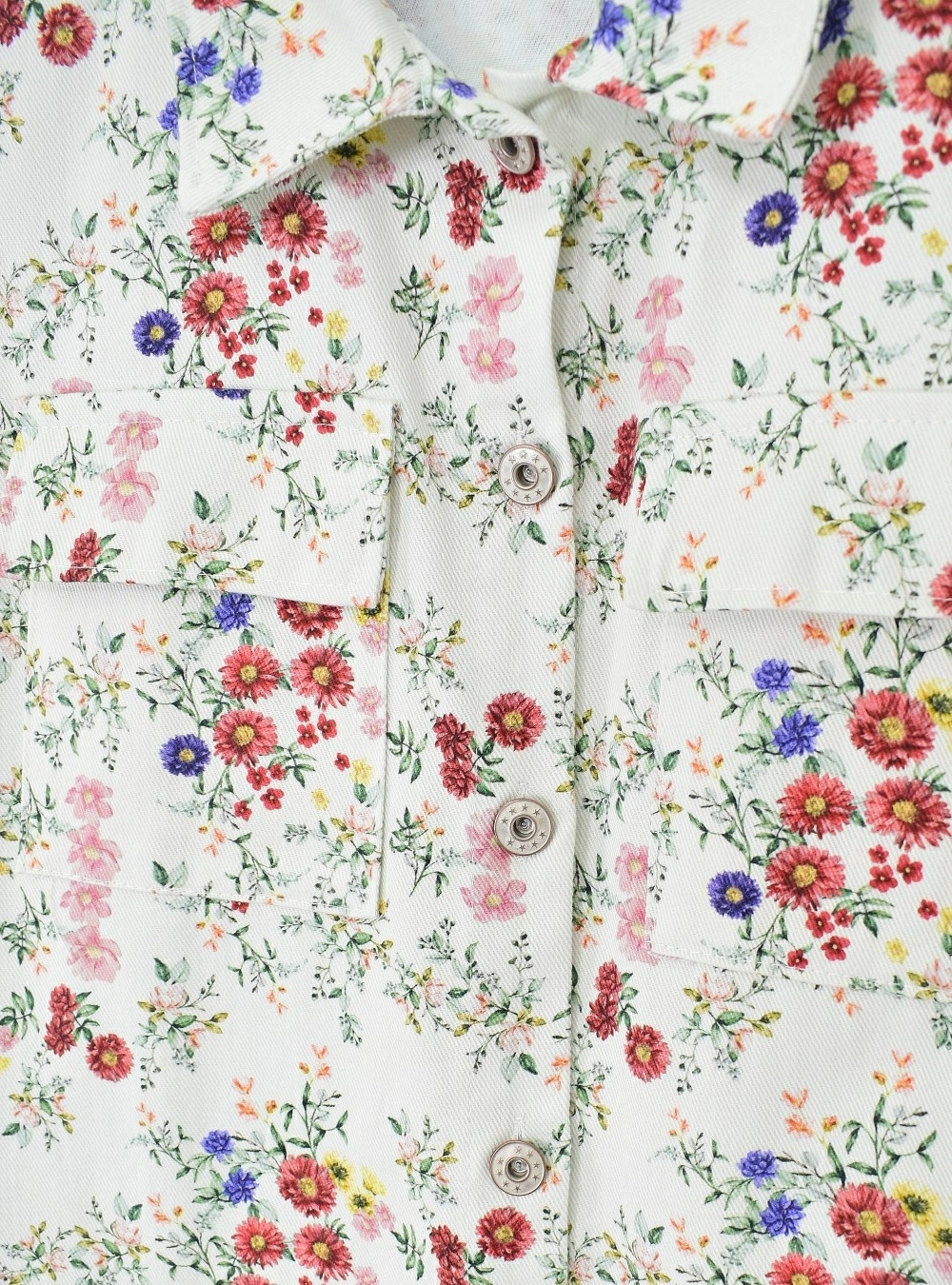 Chaleco estampado flores