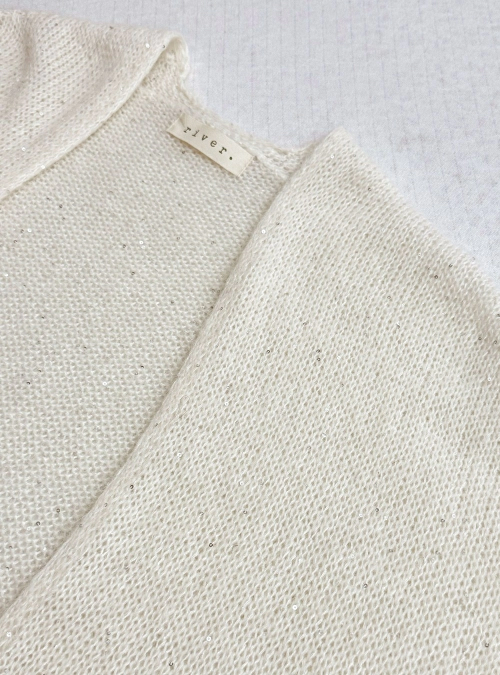 Chaleco oversize mini lentejuelas