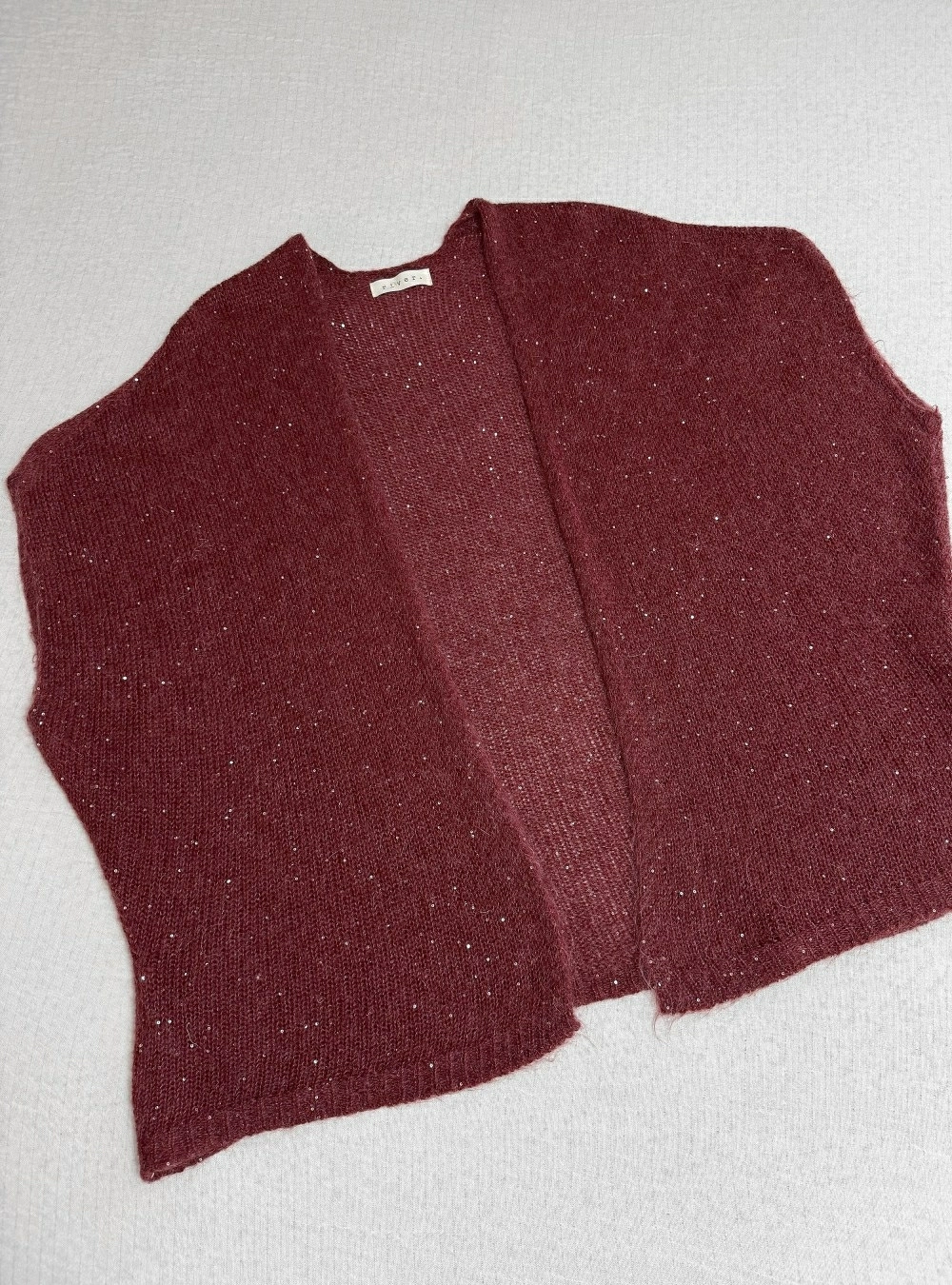 Chaleco oversize mini lentejuelas