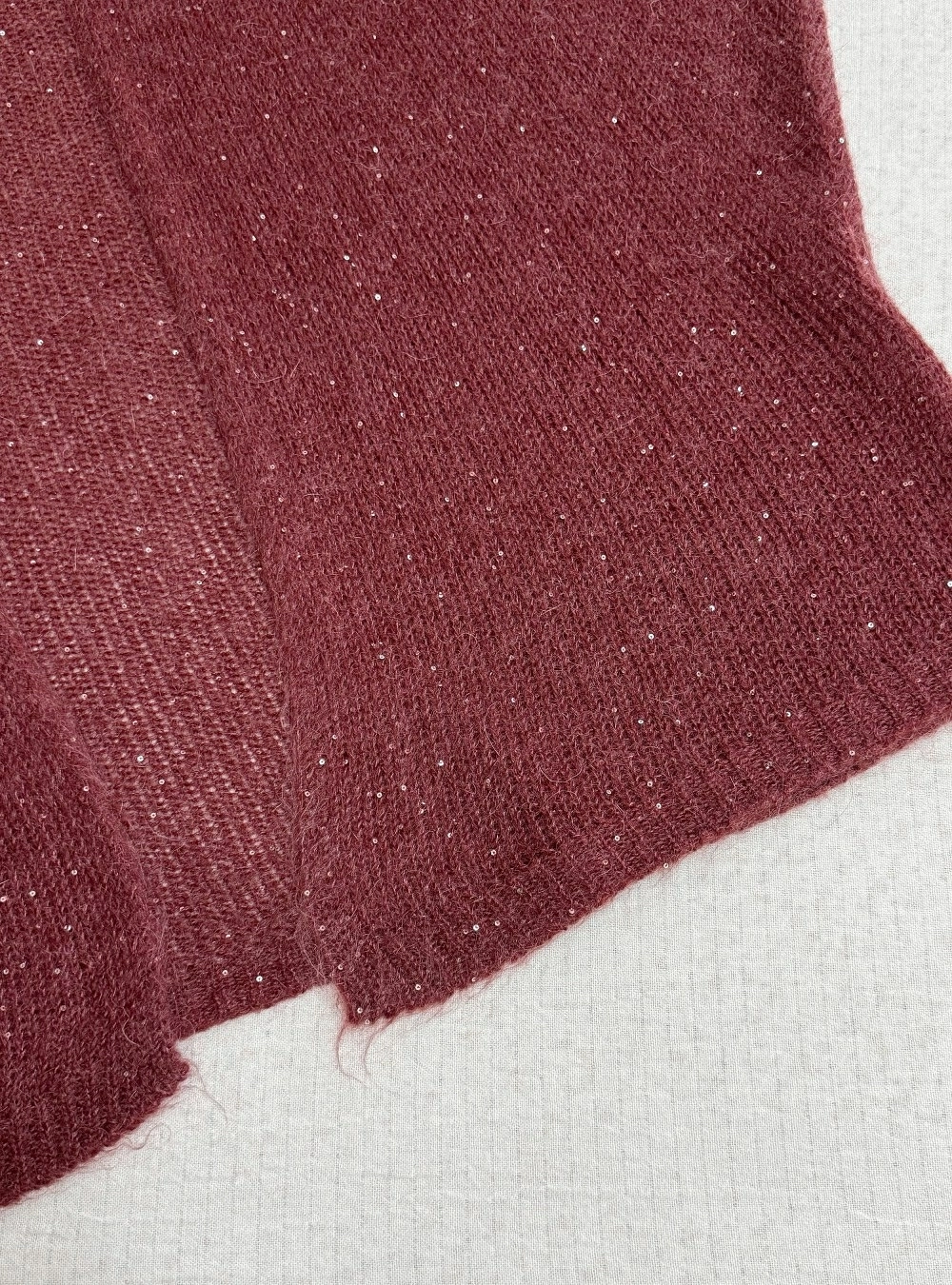 Chaleco oversize mini lentejuelas