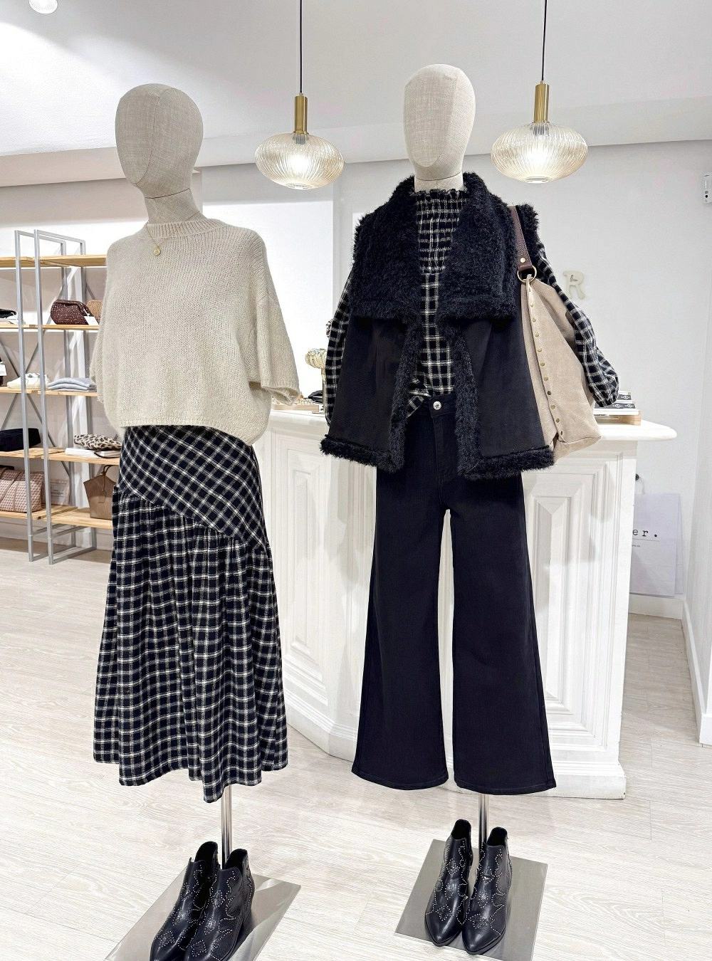 Chaleco pelo y antelina Chaleco pelo y antelina