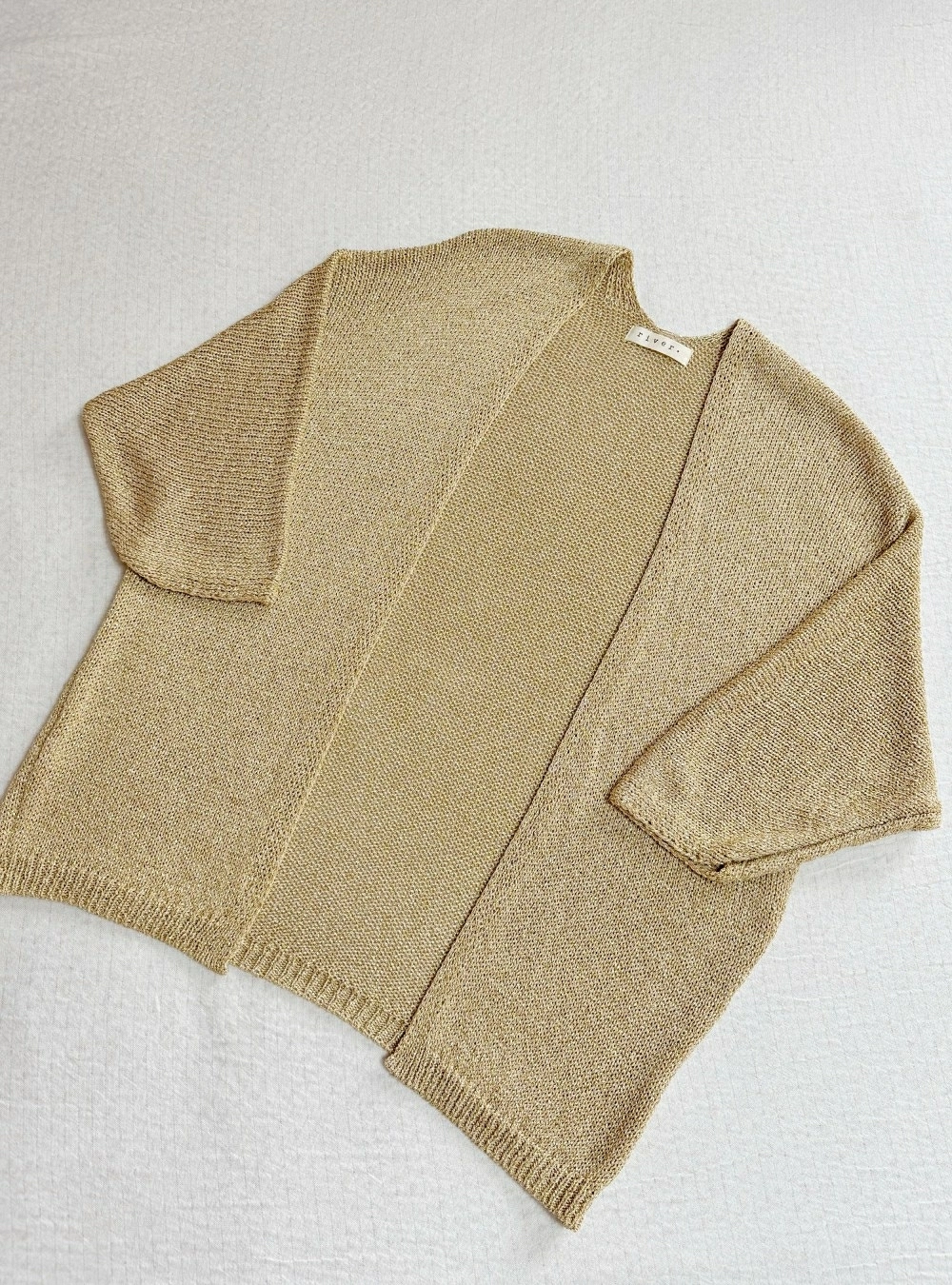 Chaqueta abierta punto lurex