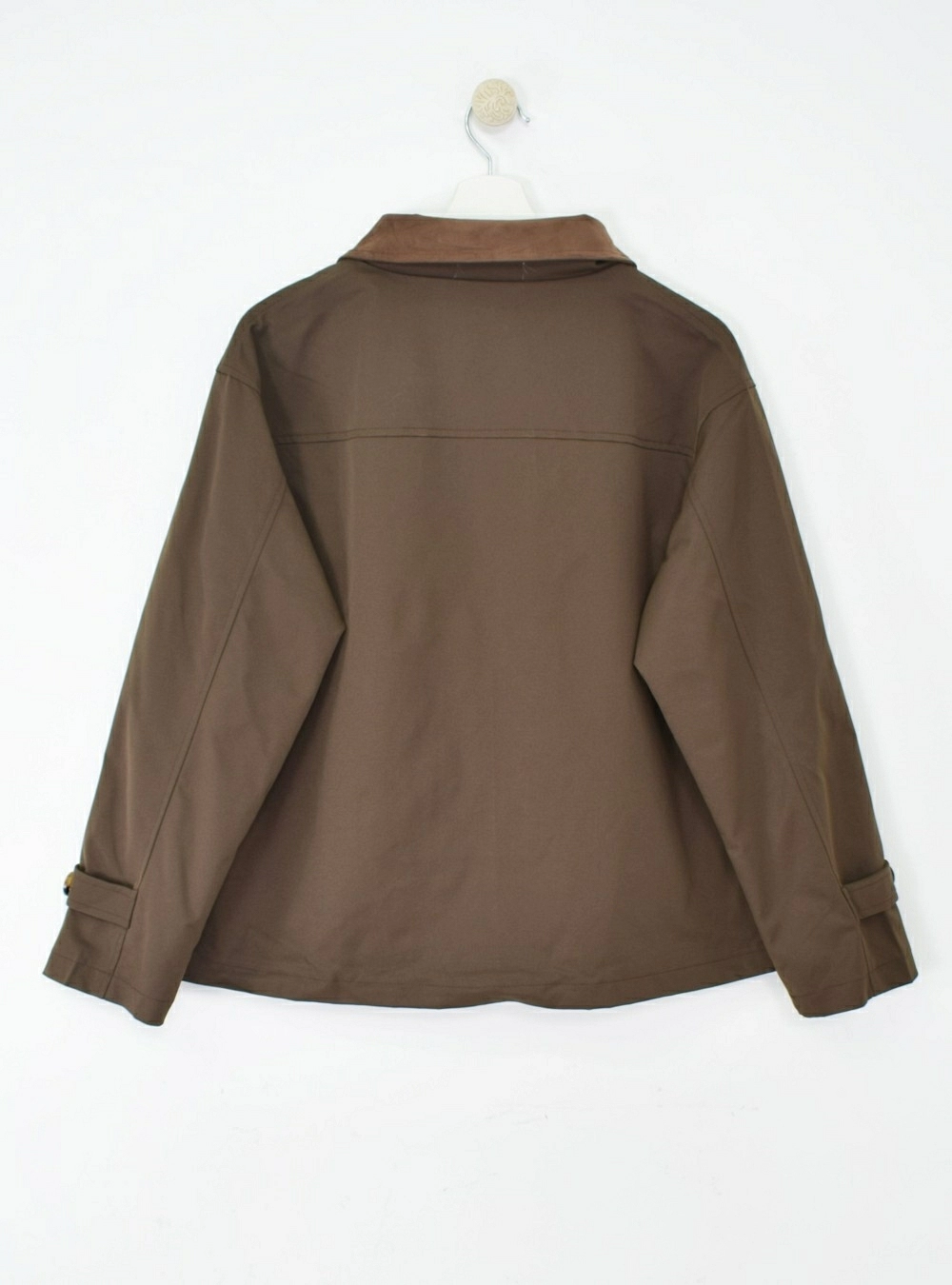 Chaqueta corta cuello antelina
