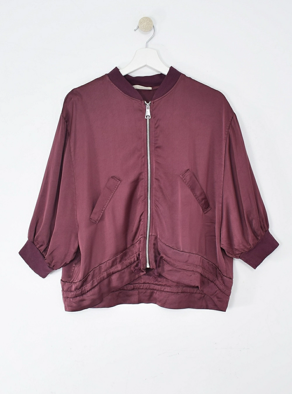 Chaqueta cremallera rayon