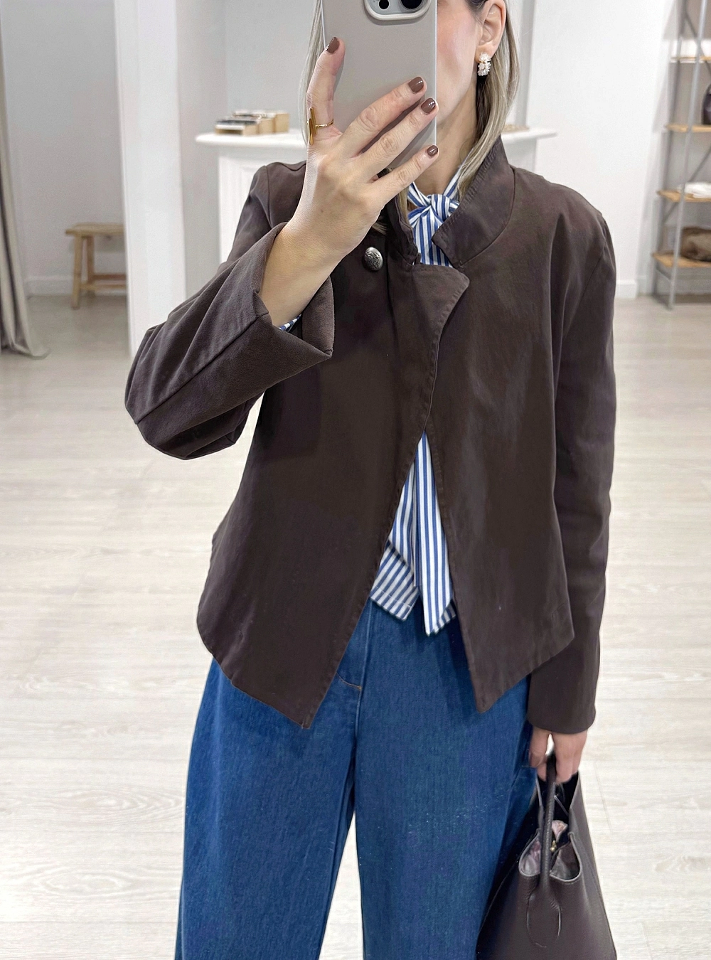 Chaqueta cruzada 1 boton