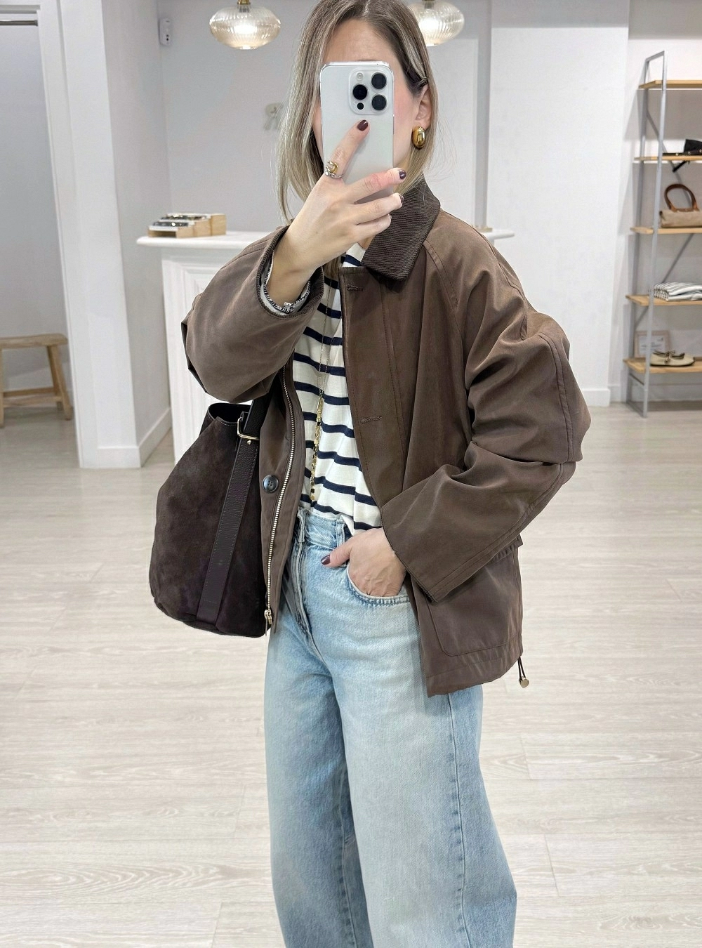Chaqueta cuello pana botones Chaqueta cuello pana botones