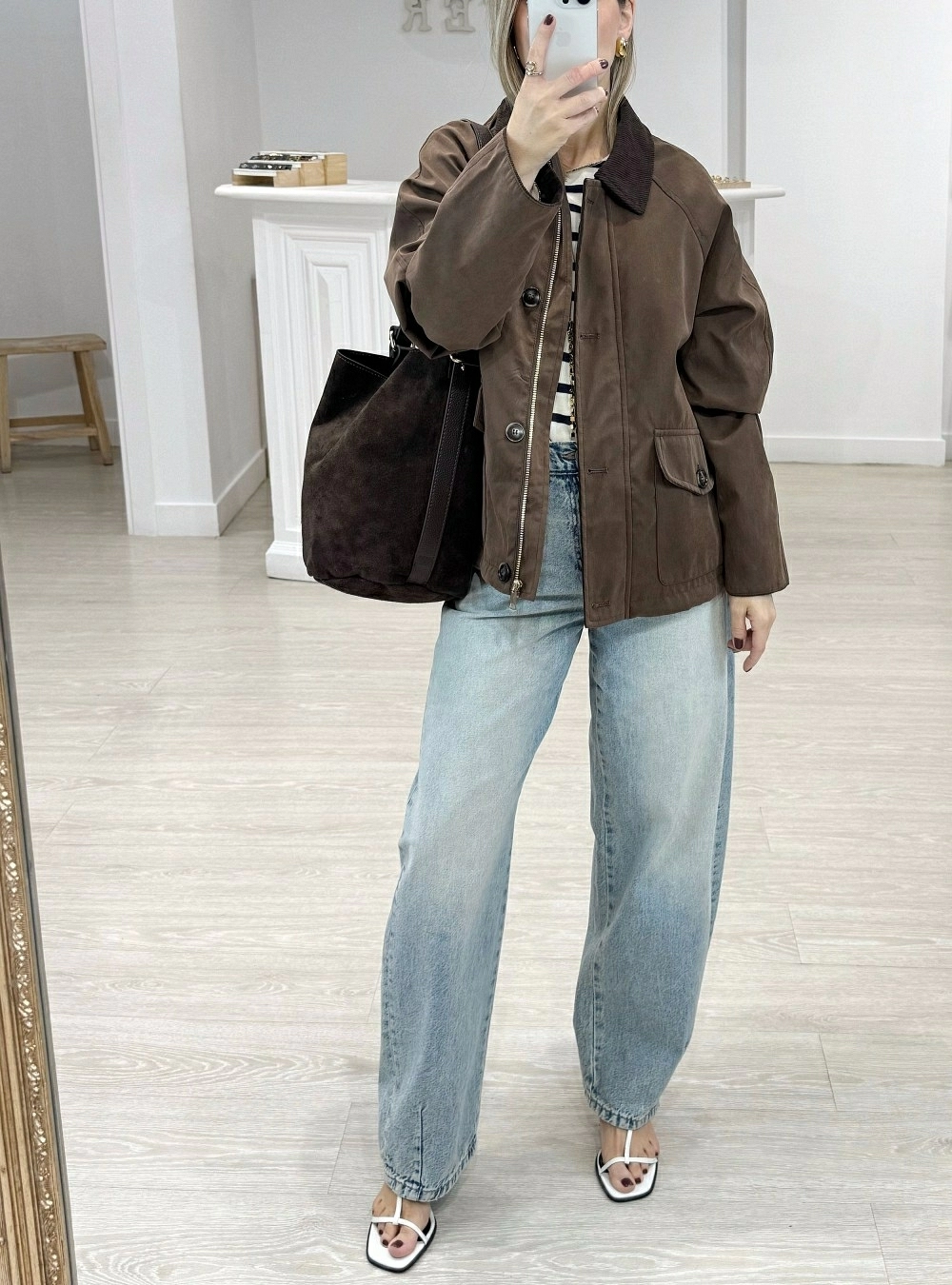 Chaqueta cuello pana botones Chaqueta cuello pana botones