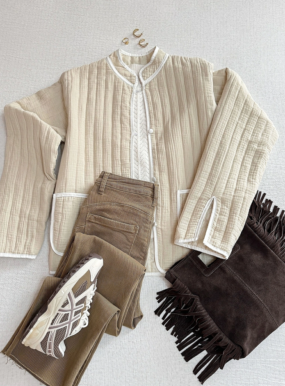 Chaqueta guata bordes color Chaqueta guata bordes color