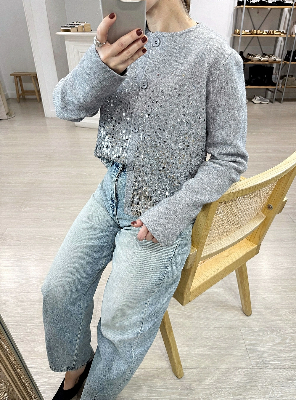 Chaqueta lluvia de lentejuelas