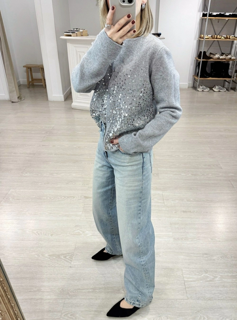 Chaqueta lluvia de lentejuelas