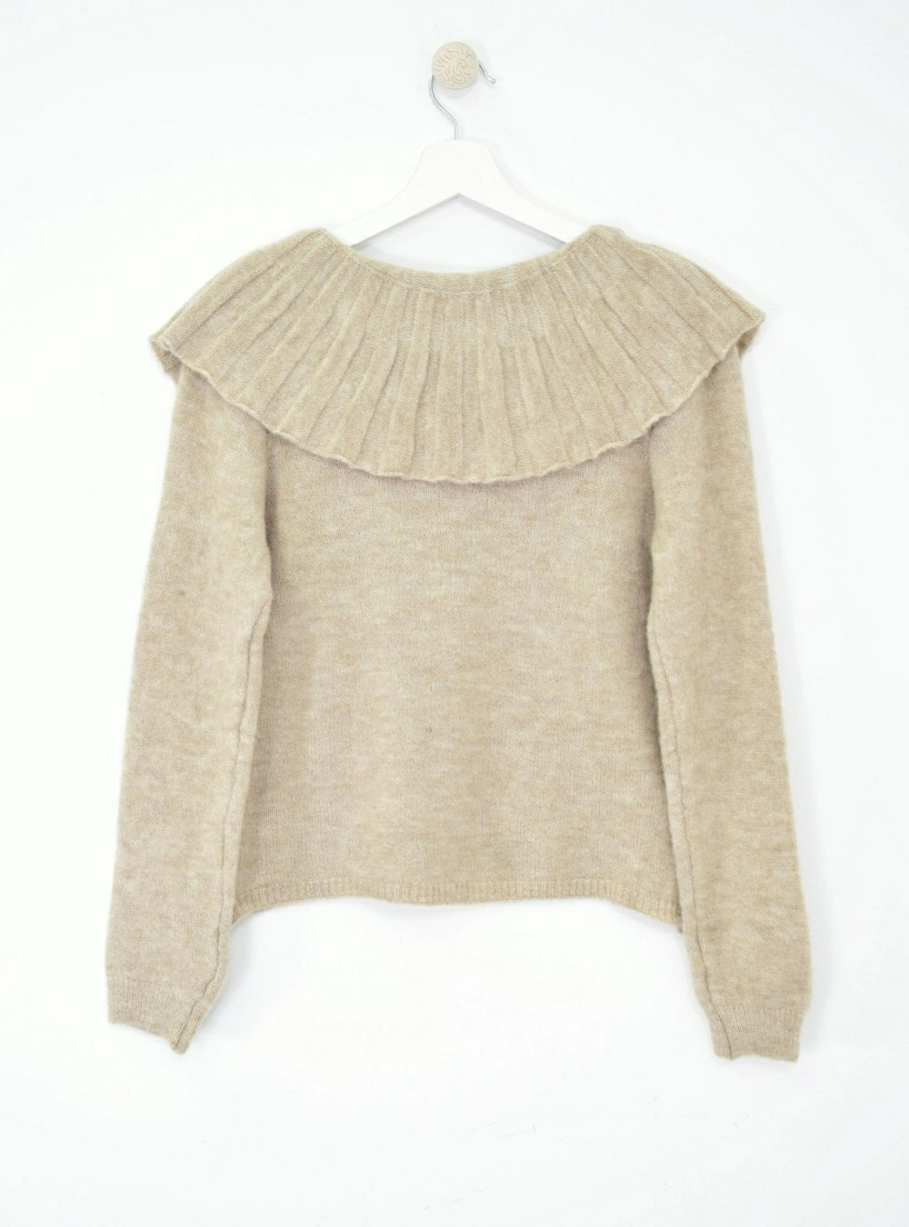 Chaqueta punto cuello bebe