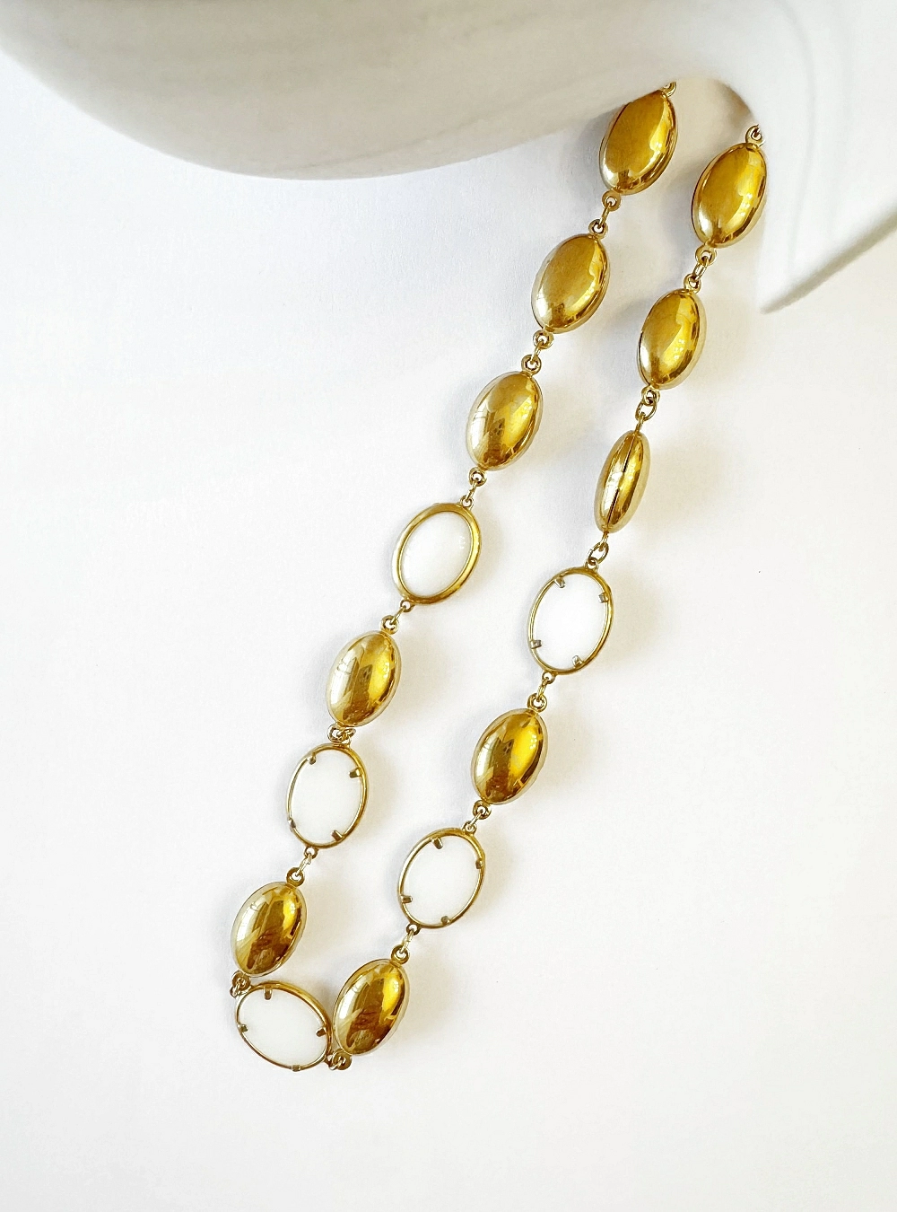 Collar acero ovalos